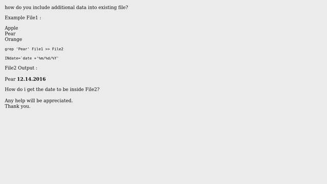 Unix & Linux: add new data into existing file (2 Solutions!!) смотреть онлайн