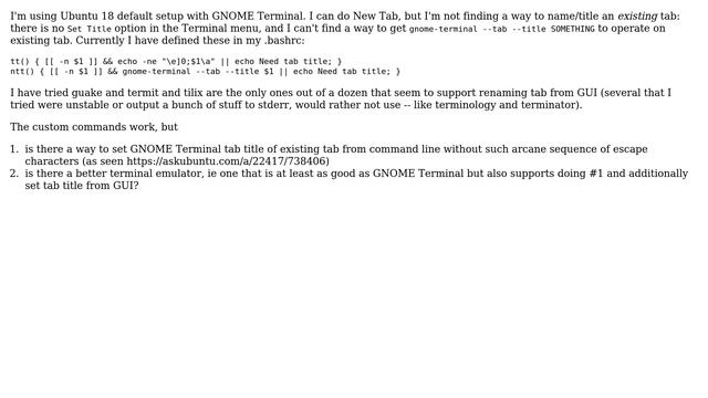 Unix & Linux: Recommended mutli-tab terminal смотреть онлайн