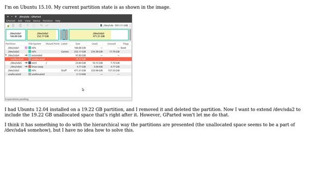 Ubuntu: Unable to extend partitions using GParted (2 Solutions!!) смотреть онлайн