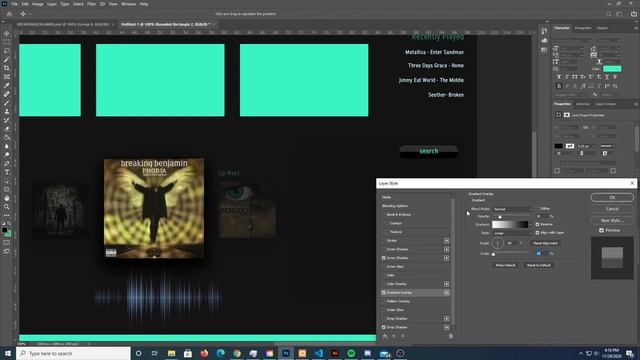 Design a media player Photoshop смотреть онлайн