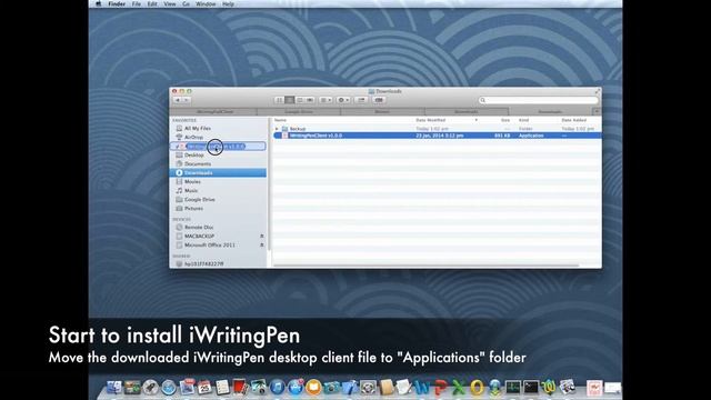 iWritingPen Desktop Client for Mac installation смотреть онлайн