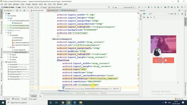 Amazing user profile ui design in android 2020| android ui design #androidUiDesign смотреть онлайн