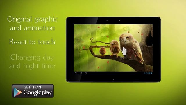 Owls Forest Live Wallpaper for Android смотреть онлайн
