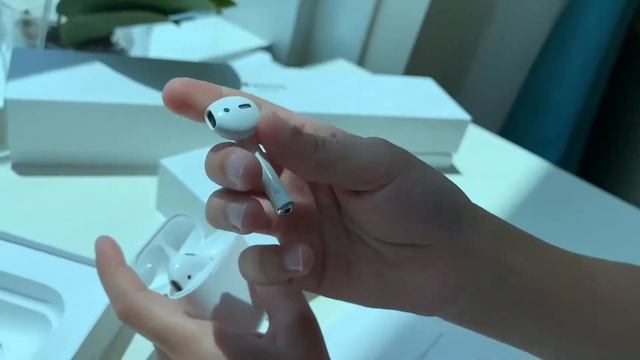 APPLE AIRPOD 2 (unboxing) ready for school смотреть онлайн