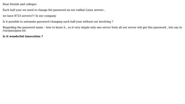 automated change password on linux servers смотреть онлайн