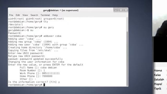 Tutorial Tentang User pada Debian 7 смотреть онлайн