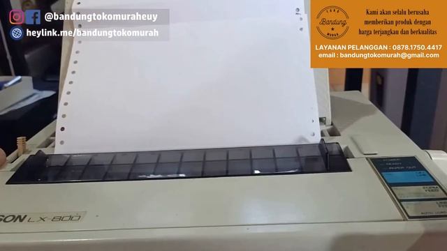 Printer Dot Matrix Epson LX800 смотреть онлайн