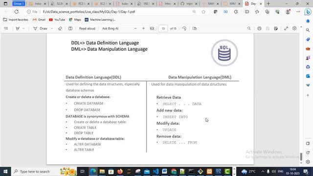Day 1 MySQL смотреть онлайн