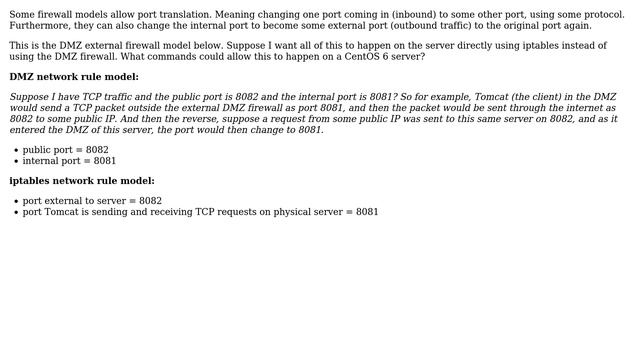 Unix & Linux: port translation in Linux local firewall - iptables in CentOS 6 (2 Solutions!!) смотреть онлайн