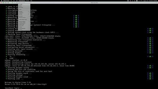 Alpine Linux 3.16 смотреть онлайн