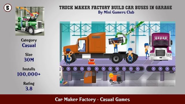 Top 10 Car Maker Factory Android Games смотреть онлайн
