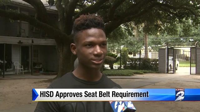 HISD Approves Seat Belt Requirement