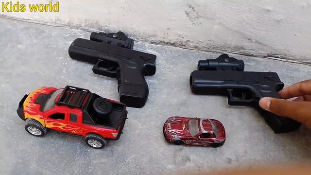 Jeep cars guns | toys for kids | kids toys | Toy | red jeep | Black car | yellow car | Pink car смотреть онлайн
