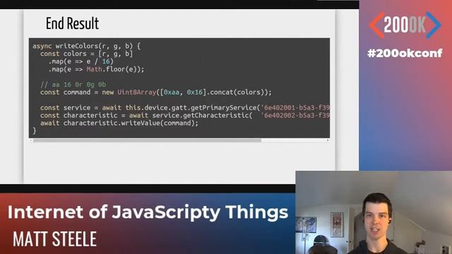Internet of Javascripty Things by Matt Steele - 200OK 2020 смотреть онлайн