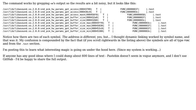 Unix & Linux: Why (and how) do I have (seemingly!) duplicate symbols in my shared libraries? смотреть онлайн