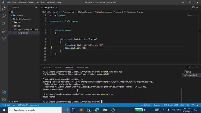 Setting up C# in VS Code смотреть онлайн