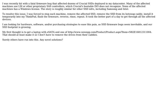DevOps & SysAdmins: ssd firmware, linux: updating large batch of drives смотреть онлайн