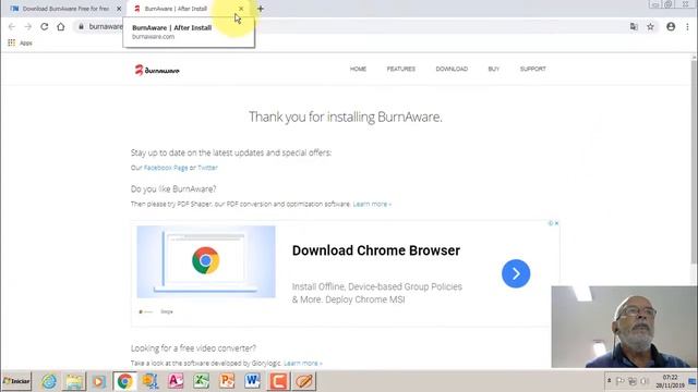 Baixando e instalando o BurnAware смотреть онлайн