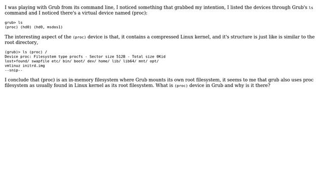 Unix & Linux: What is proc in Grub? смотреть онлайн