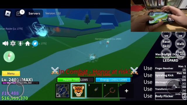 LEOPARD AND GODHUMAN IS OP WITH HANDCAM | ROBLOX BLOX FRUIT смотреть онлайн