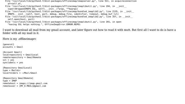Unix & Linux: OfflineIMAPS and CA certificates смотреть онлайн