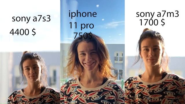 Сравнение Sony A7S3 / Iphone 11 Pro / Sony A7M3