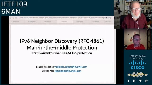 IETF109-6MAN-20201117-0500 смотреть онлайн