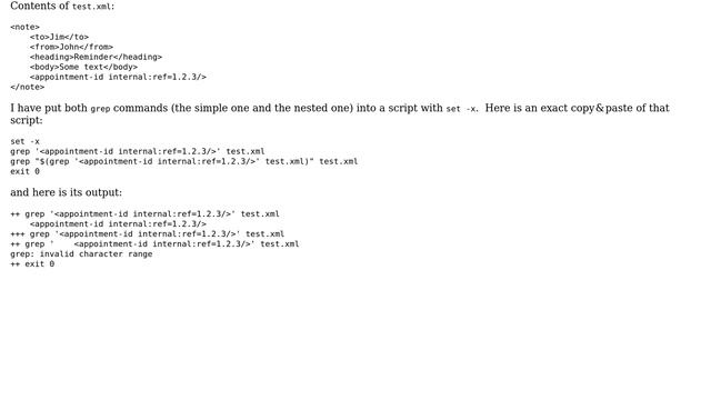 Unix & Linux: Recursive (nested) grep gives "invalid character range" error смотреть онлайн