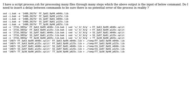 Unix & Linux: Does we need a delay time between command in Linux ? смотреть онлайн