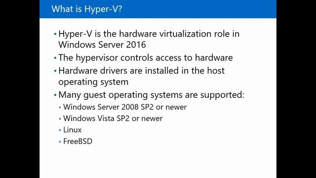 Nexsys - Corso 20740C - Introduzione ad Hyper-V смотреть онлайн