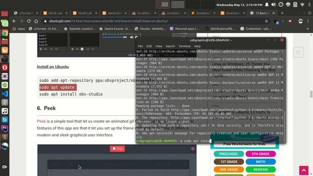 installing obs studio linux mint смотреть онлайн