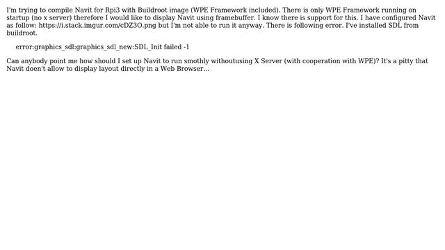 Navit in FB causes SDL init -1 смотреть онлайн
