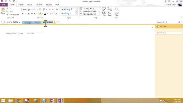 Learn Microsoft OneNote 2013: Lesson 2: How to add sections to a notebook смотреть онлайн