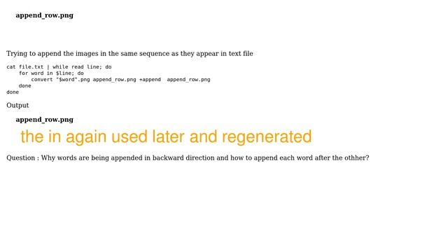 Unix & Linux: Why imagemagick is reading/appending from text file in backward direction? смотреть онлайн