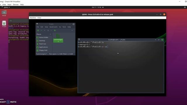 bodhi Linux using QEMU смотреть онлайн