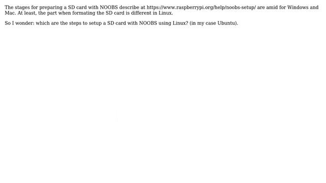 Raspberry Pi: Preparing/setup a SD card with NOOB using Linux смотреть онлайн