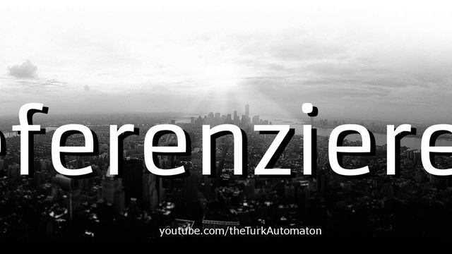 How to pronounce referenzieren in German - Perfectly смотреть онлайн