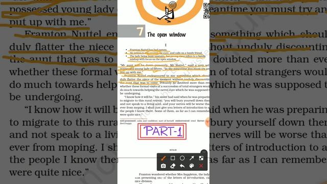 The Open Window {Part -1} NCERT Class - 8th English Chapter -7 смотреть онлайн