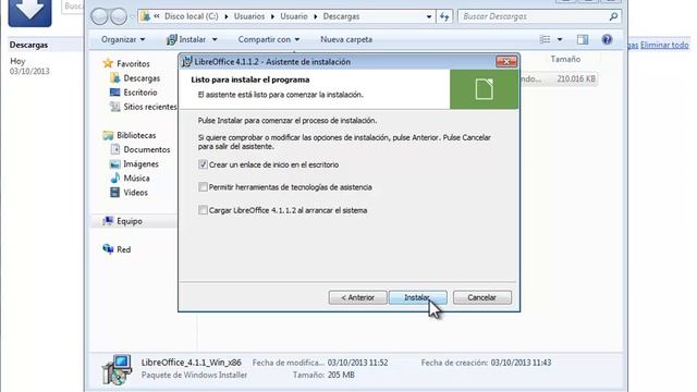 Cómo instalar Libreoffice 4.1.1 en Windows 7 смотреть онлайн