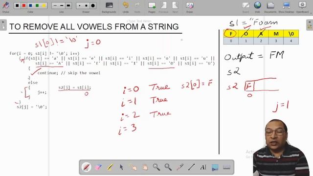 Mastering to remove vowels from a string in C смотреть онлайн
