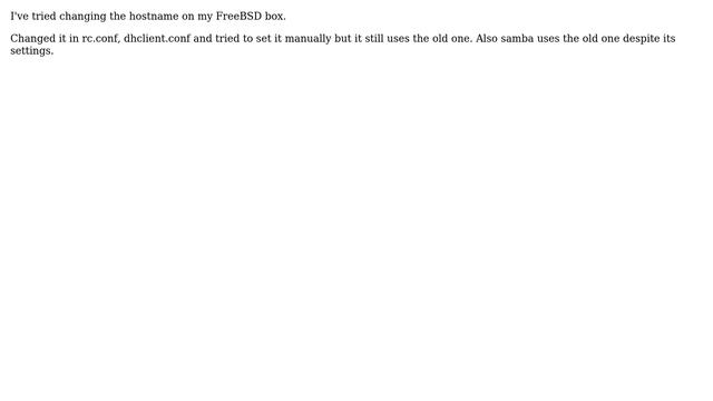 Changes Hostname on FreeBSD 10 смотреть онлайн