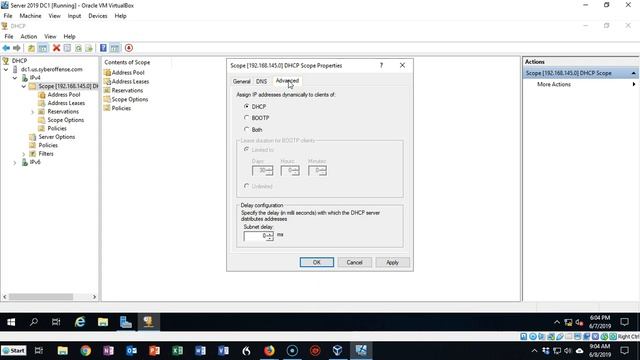 Edit a DHCP Scope смотреть онлайн