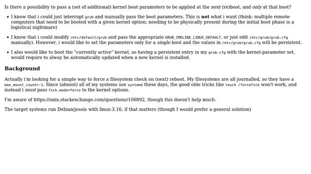 Unix & Linux: reboot with one-time kernel parameters (2 Solutions!!) смотреть онлайн