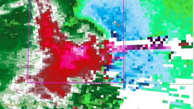 NIGHTLY WEATHER - Sunday 1/15/2017 - Sunday night supercell (Whitney-Arlington-Irving TX) смотреть онлайн