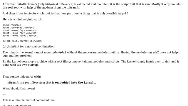 How does initramfs mount root filesystem? смотреть онлайн