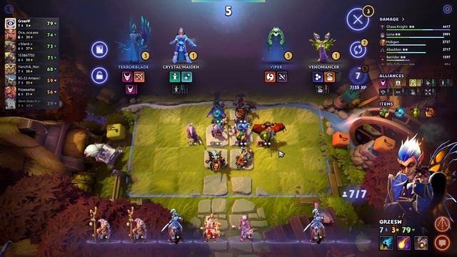 Dota Underlords - Gameplay (DEAMON/HUMAN/TROLL/KNIGHT) смотреть онлайн