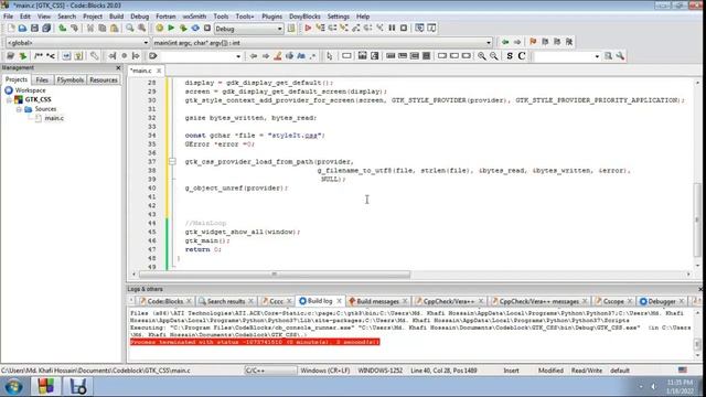 GTK3 C : CSS Tutorial смотреть онлайн