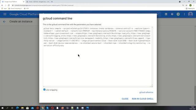 Quick step to generate 'long gcloud shell Commands' during GCP resource creation смотреть онлайн