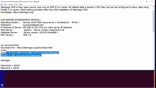 How to Install Sitemagic CMS on ubuntu 16 смотреть онлайн