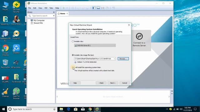 How to Use Live Kali Linux on VMware in Hindi. смотреть онлайн